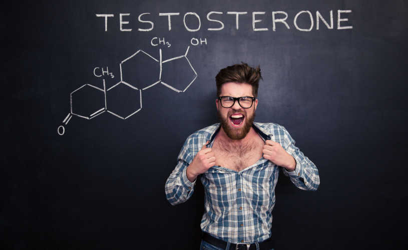 man met hoog testosterongehalte